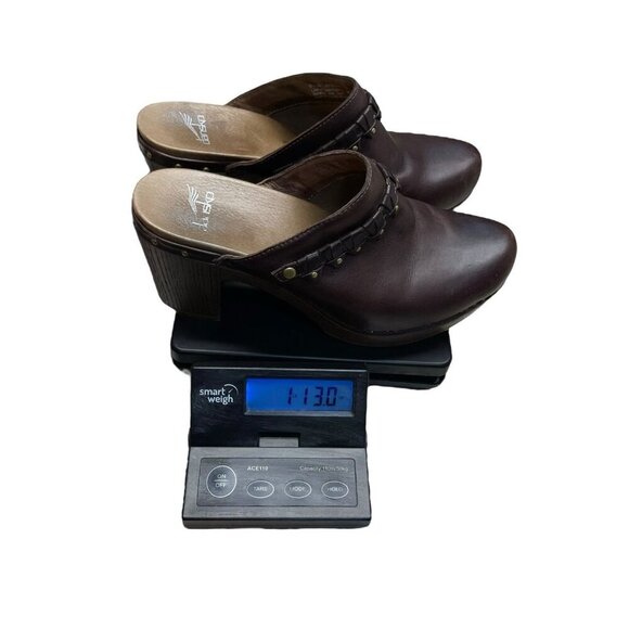 Dansko Womens 3101457045 Deni Leather Slip On Mules Clogs Brown EU40 US 10-10.5 - Picture 11 of 12